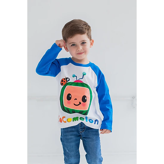 Cocomelon Boys' 2-Pack Long Sleeve T-Shirts