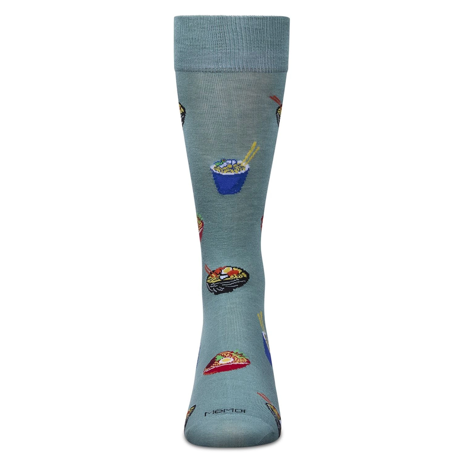 Memoi Men's Ramen Rayon From Bamboo Crew Socks