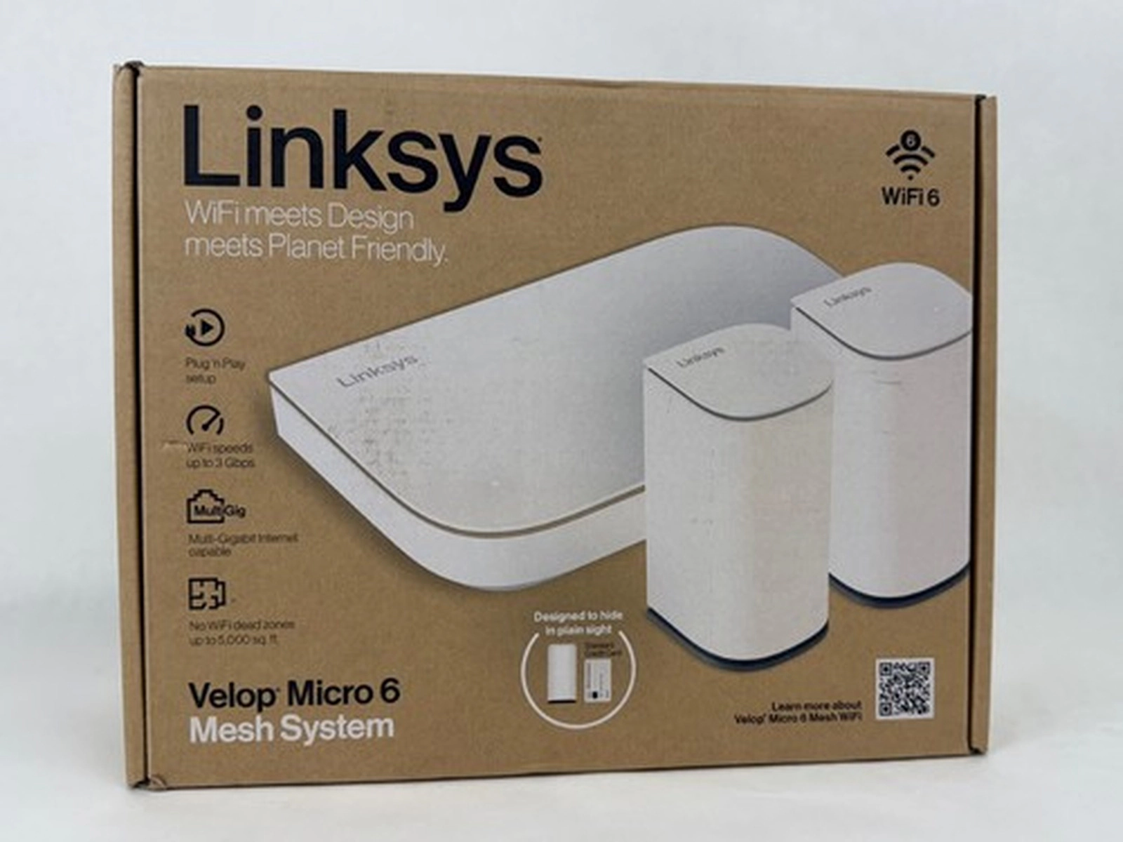 Linksys Multi-gig Micro Mesh WiFi 6 System | Connect 100+ Devices | Up to 5,000 Sq Ft | Speeds of up to 3.0 Gbps | 3Pk