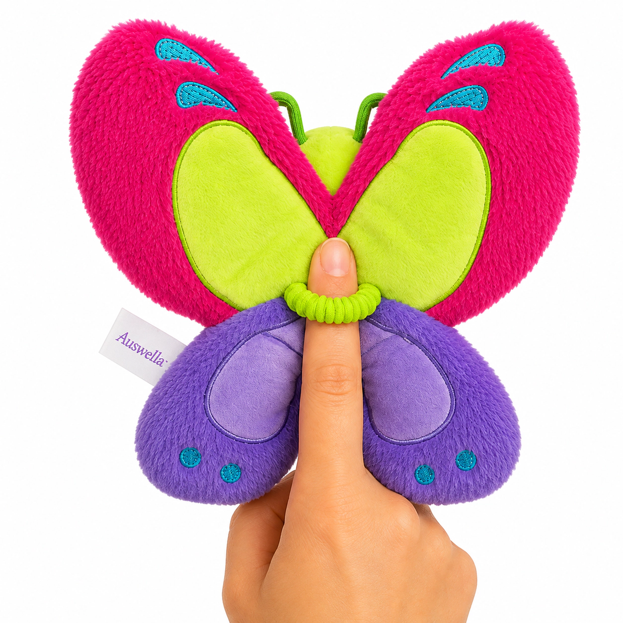 Auswella Plush Flutter into Fun with Our Pink and Purple Butterfly Plush Animal