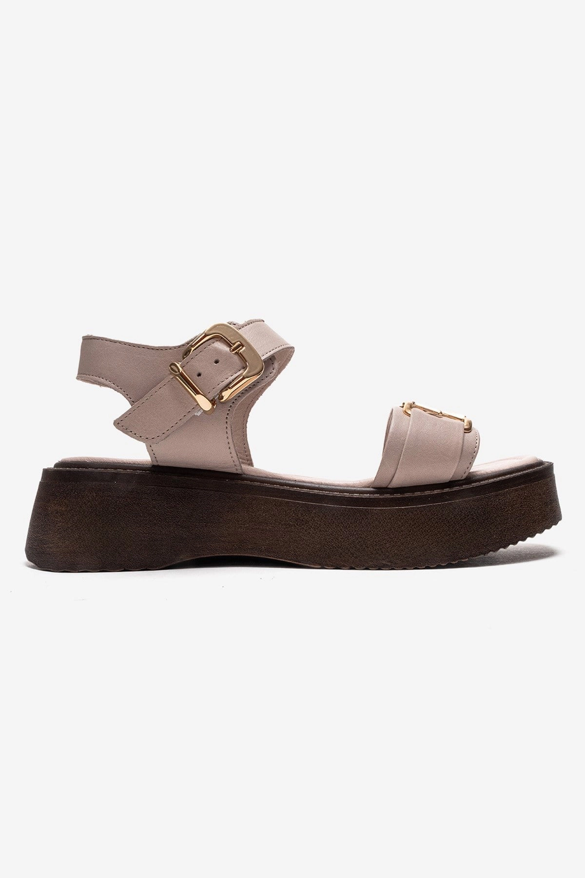 Forever & Always Womens Lone Leather Platform Sandals