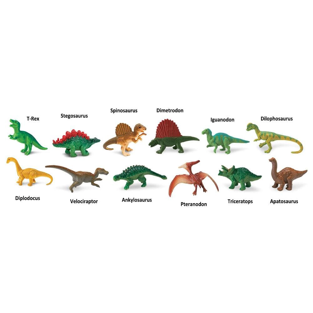 Safari Ltd. - Dinos TOOB - contains 12 Mini Figurines