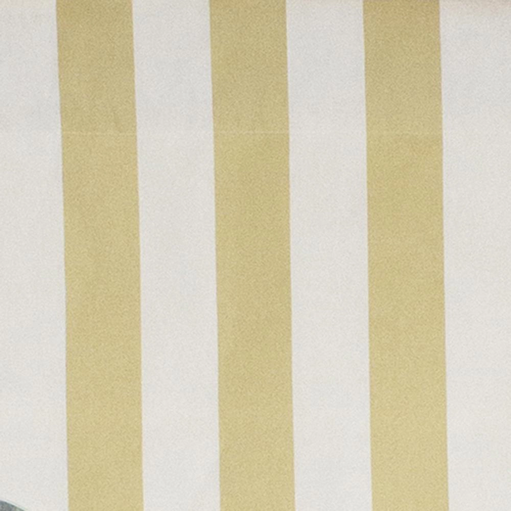 Beach Stripe Style Cornice 3" Rod Pocket Valance 50" x 17" Tan by RLF Home