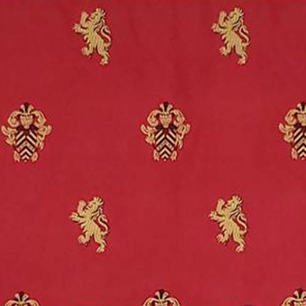 RLF Home Modern Design Classic Medieval Regal Valance  50" x 17" Vermillion Red