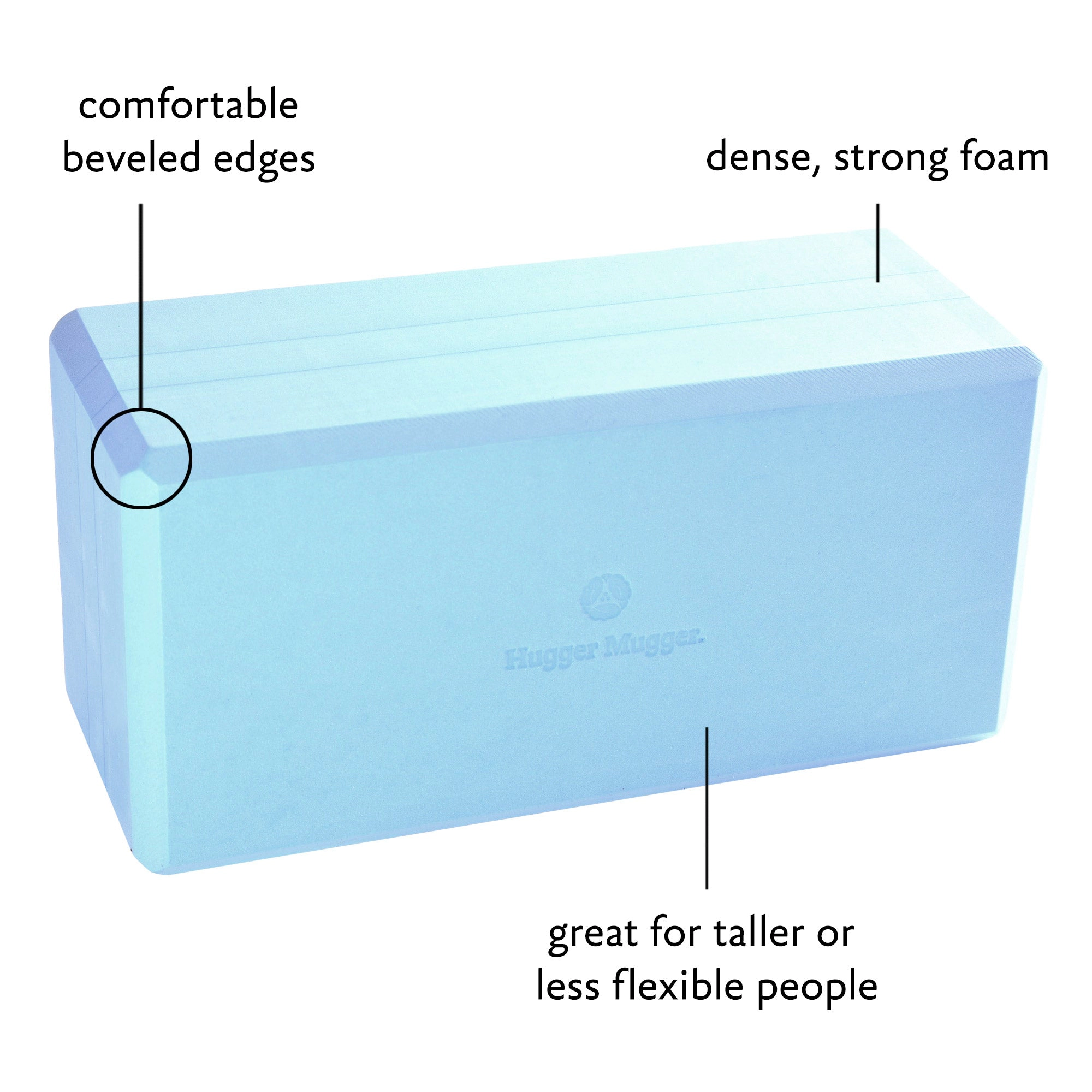 Hugger Mugger Big Foam Yoga Block 5"