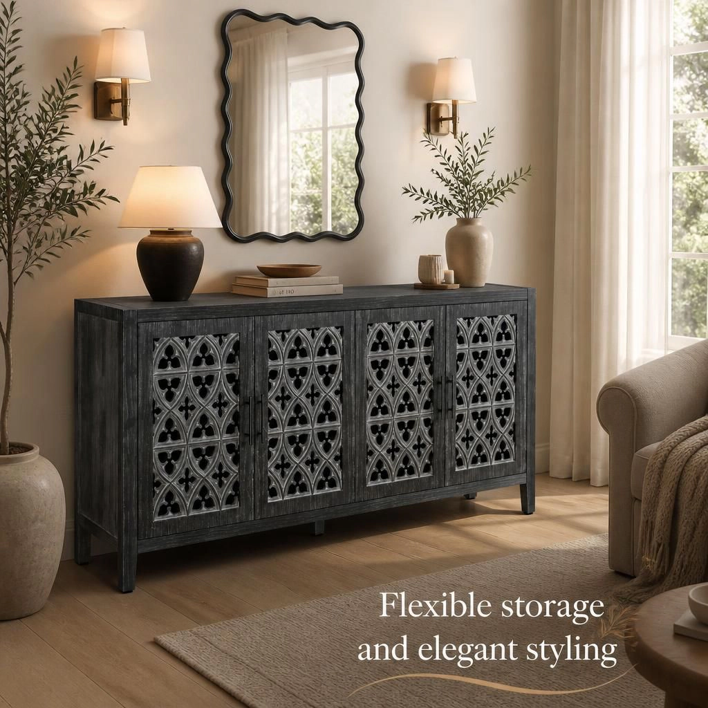 GOODSILO Adjustable Shelf Freestanding Storage Cabinet