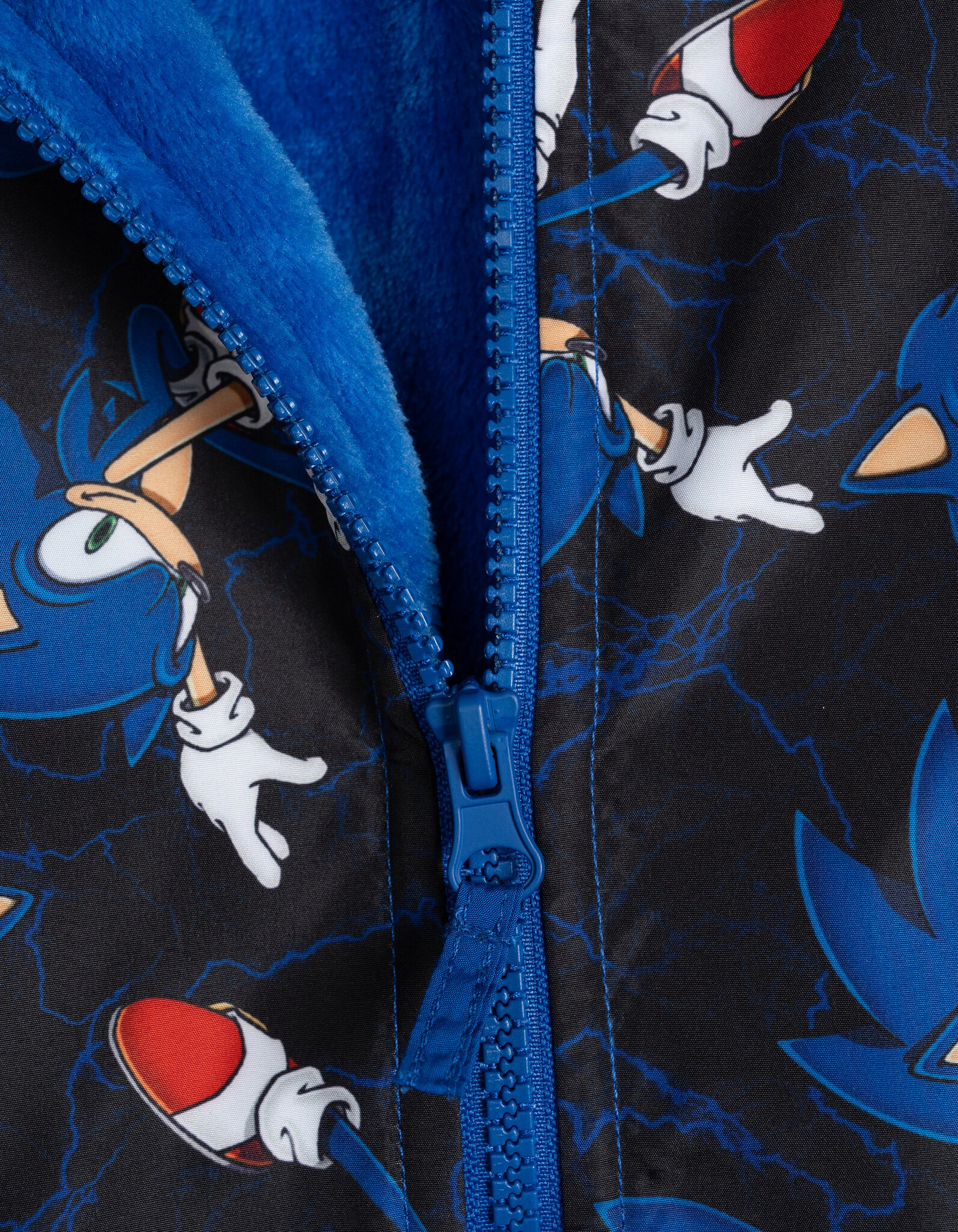 SEGA Sonic the Hedgehog Boys' Hooded Zip-Up Rain Jacket