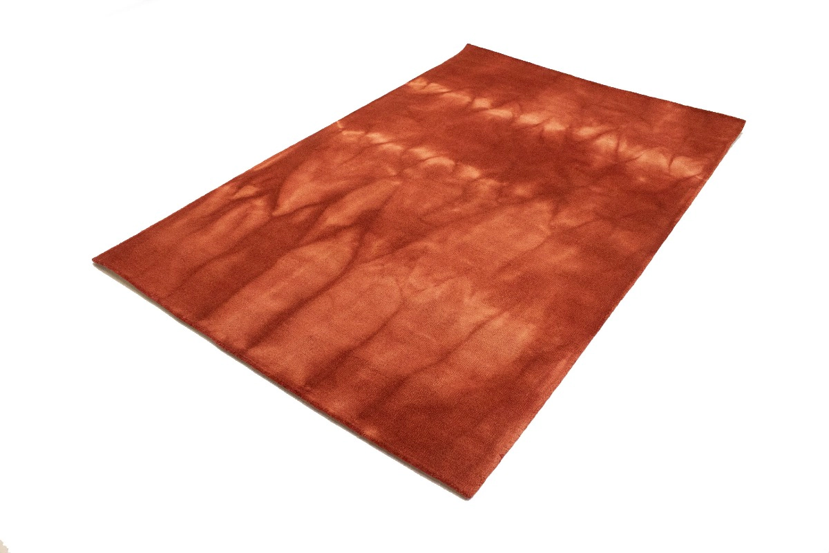 Magic Rugs Rusty Red Tie-Dye 5X8 Hand-Tufted Modern Rug