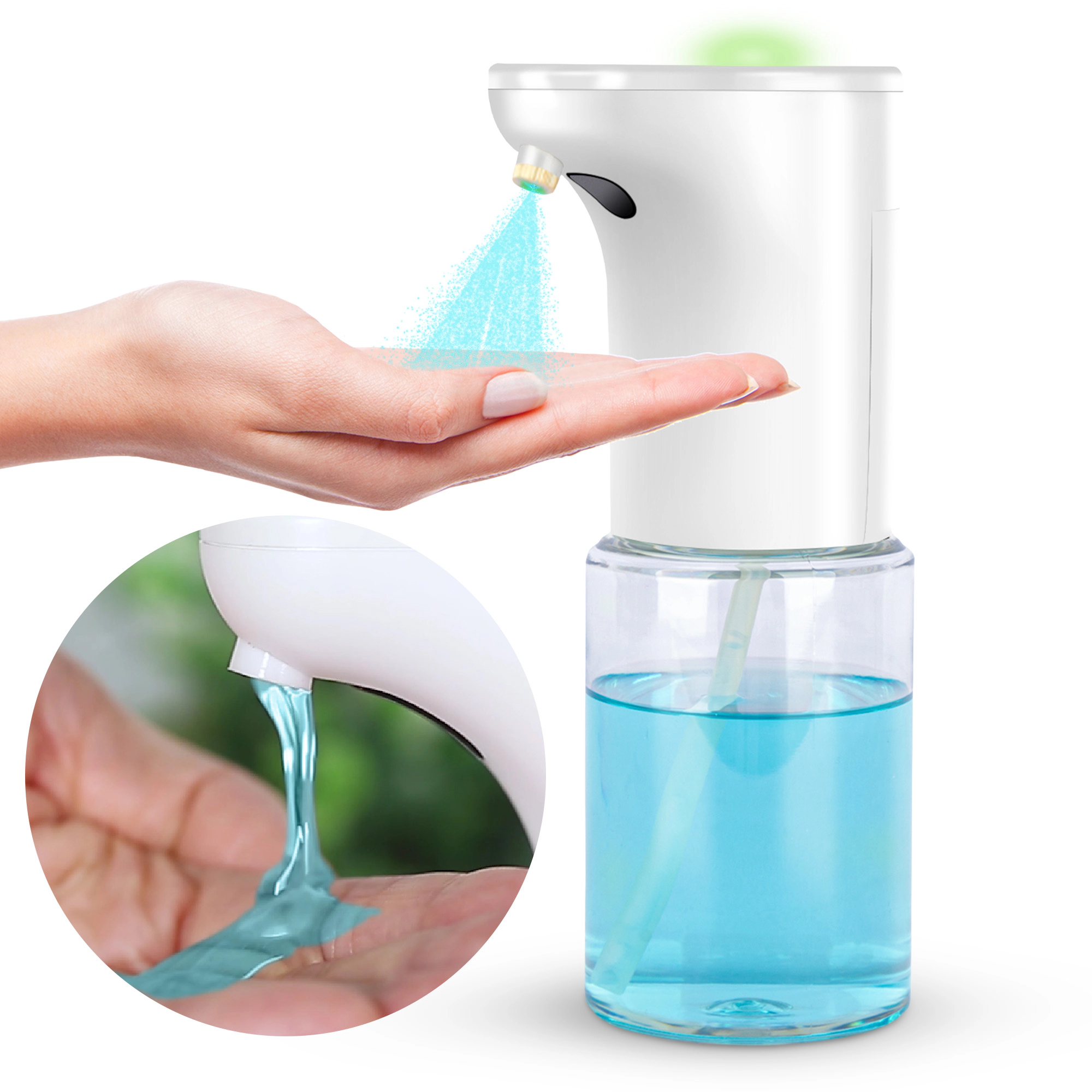 Cheer Collection 300 mL Touchless Automatic Soap Dispenser with Spray and Liquid Modes