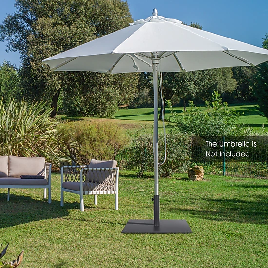 Hivvago 20 Inches Patio Umbrella Base With 4 Adjustable Footpads
