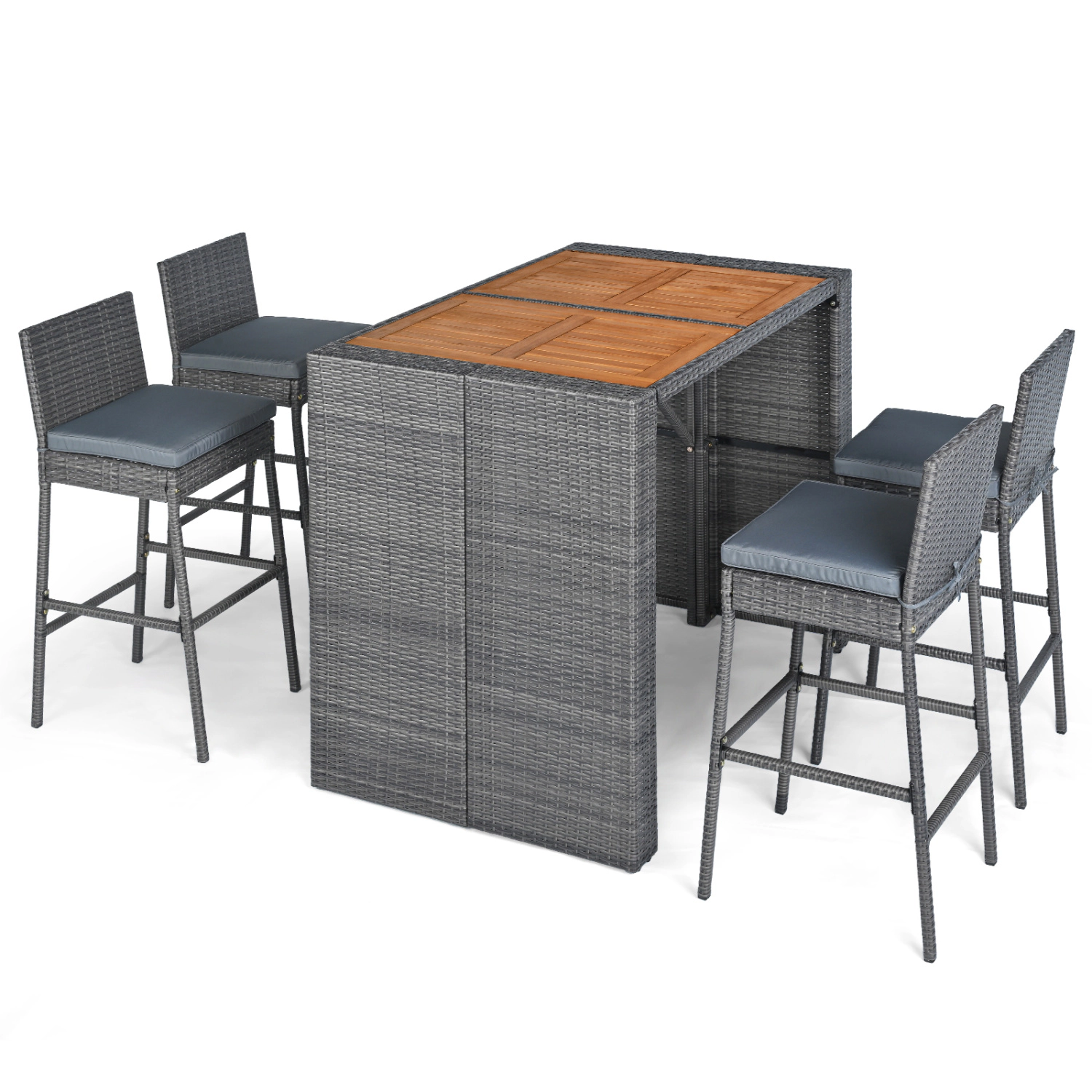 LJG Patio Acacia Wood Dining Set for Home