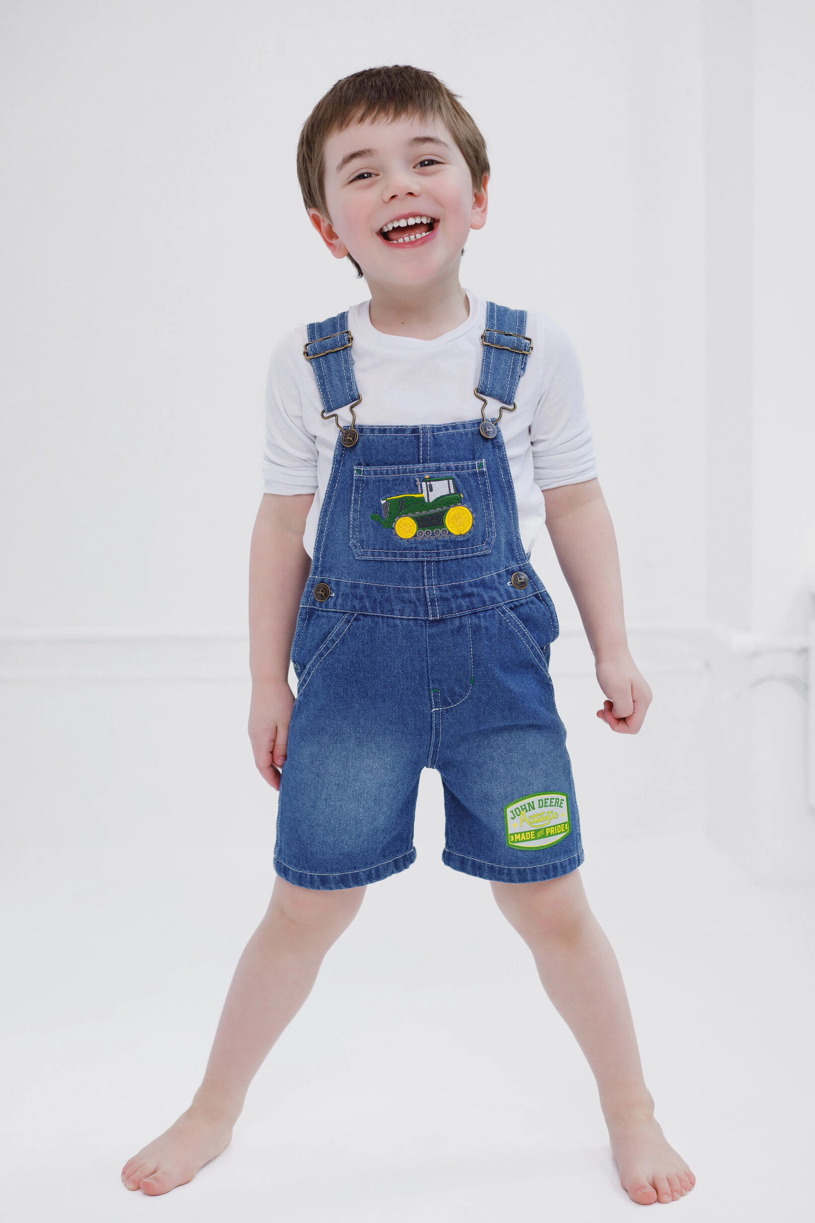 John Deere Boys' Denim Shortall