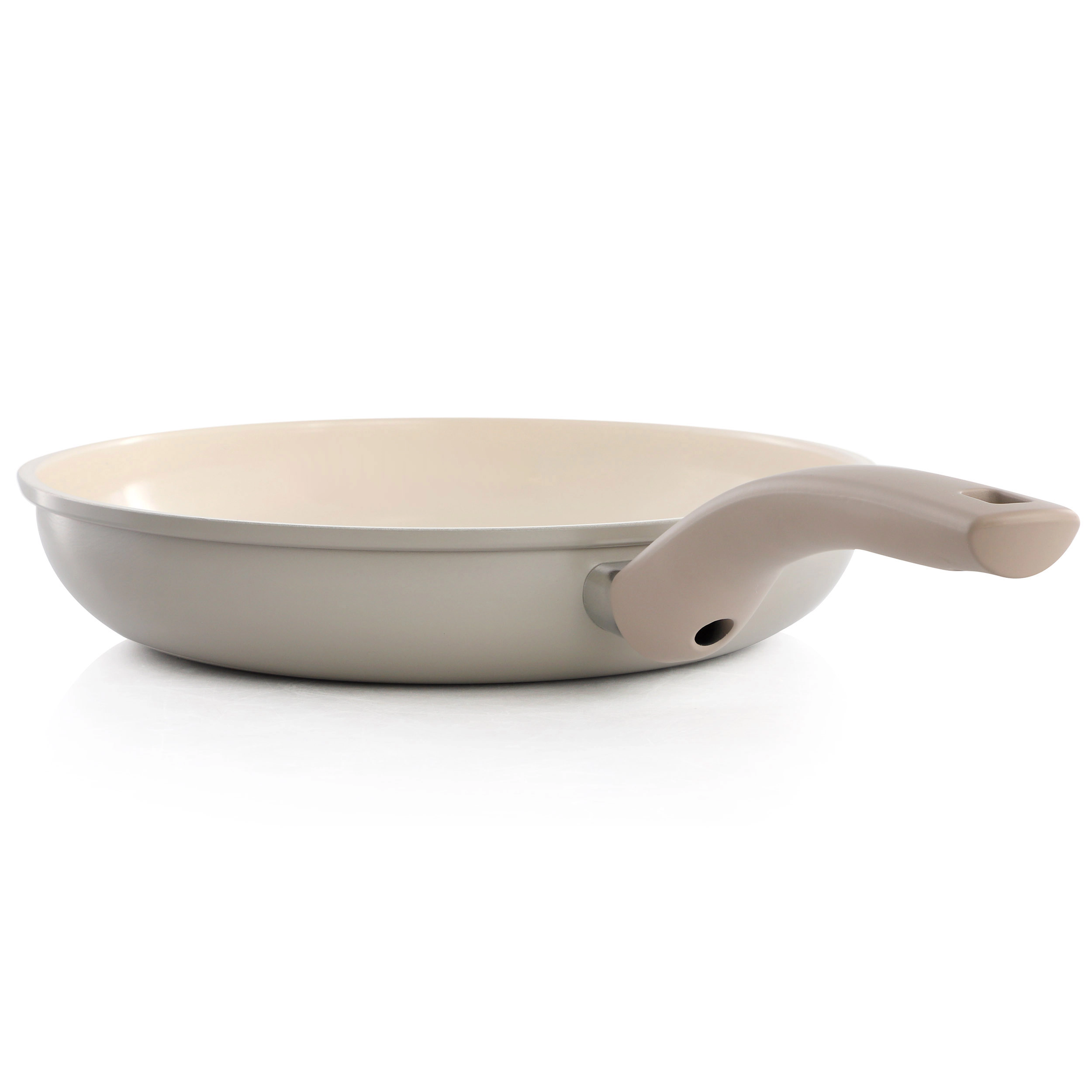 Oster Sutterville Choice Inch Ceramic Nonstick Frying Pan in Beige