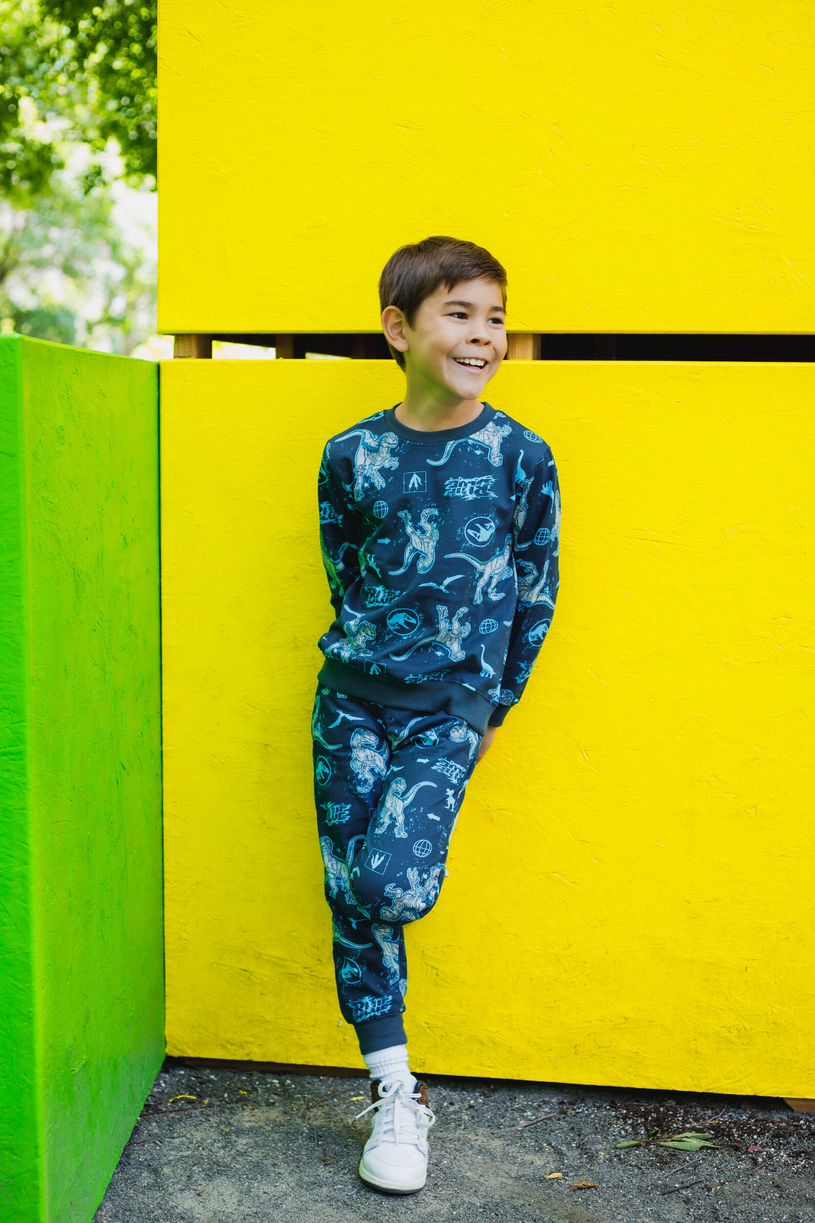 Jurassic World Park Blue (Dinosaur) Boys' 2-Piece Sweatshirt and Pants Set