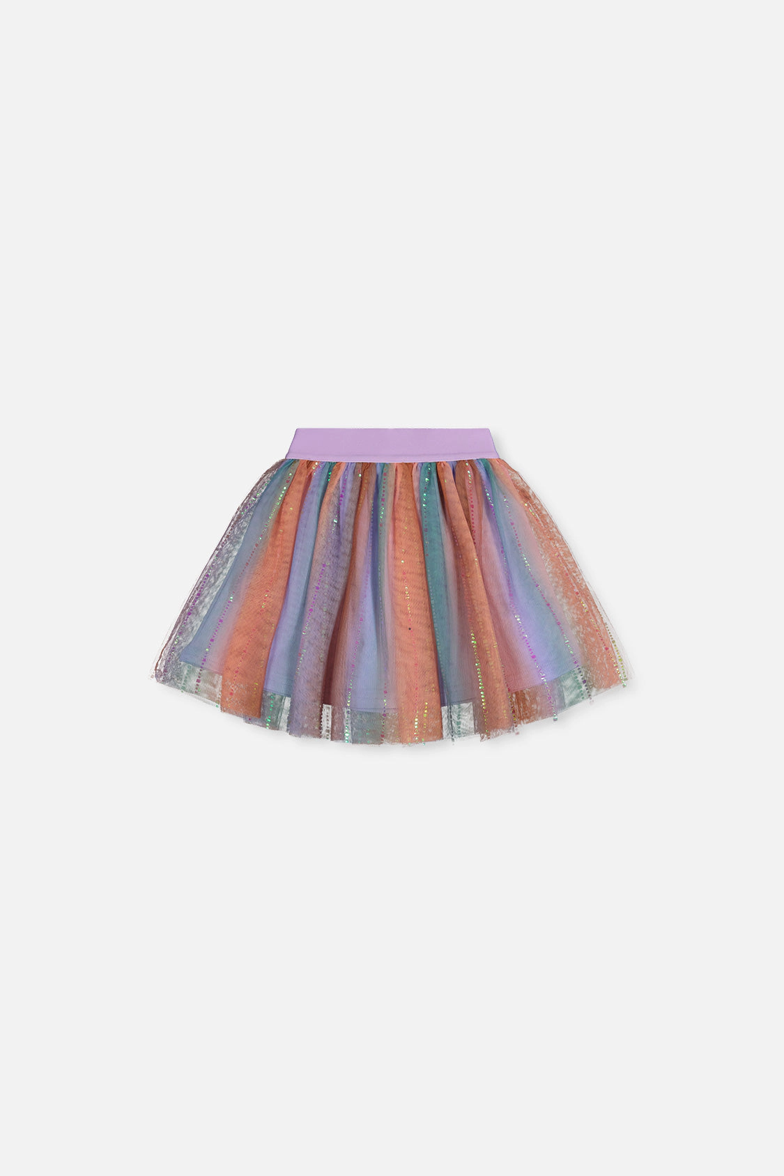 Deux par Deux Girls Sparkle Gradient Mesh Skirt