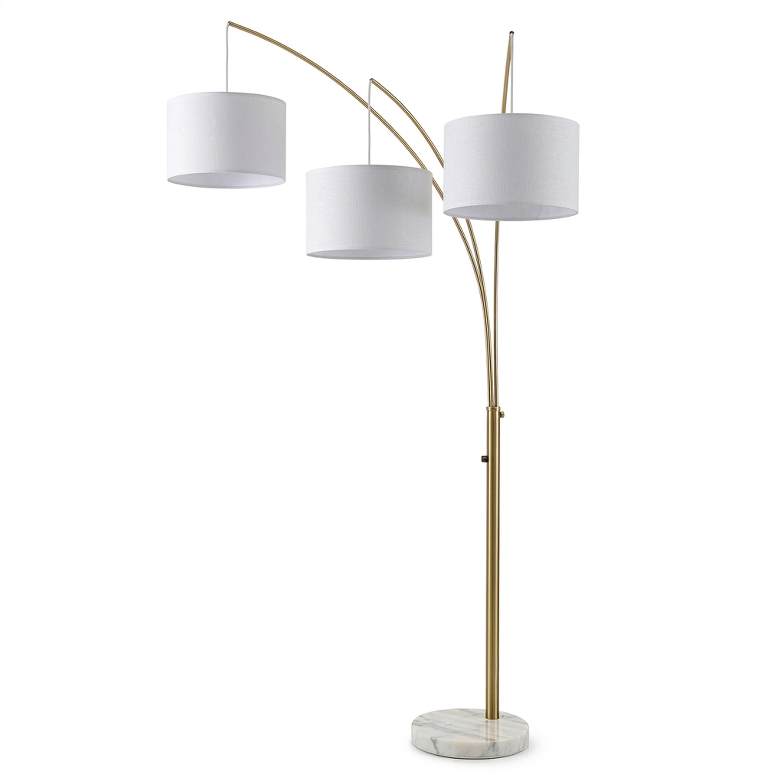 Brightech Trilage Marble Adjustable Floor Lamp