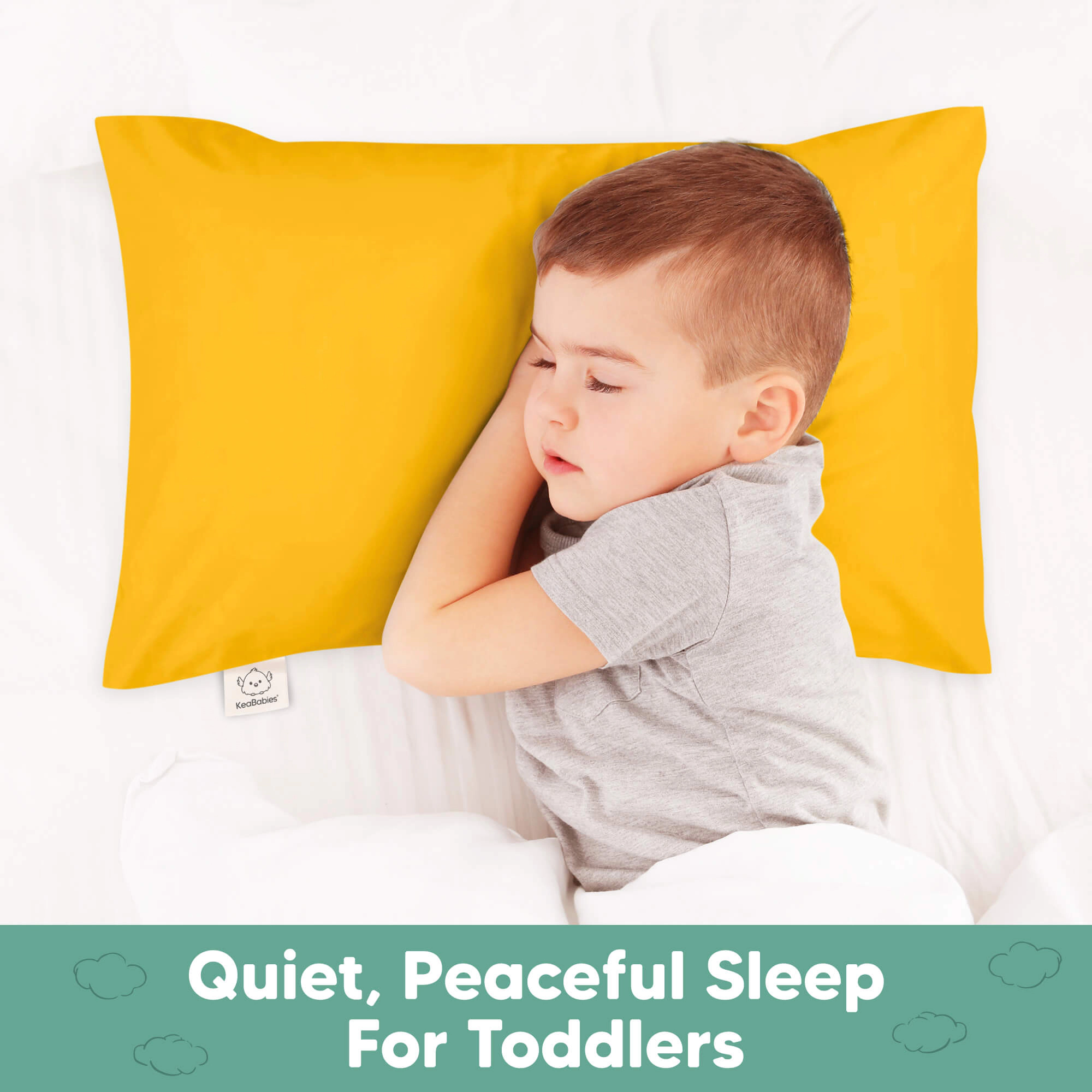 KeaBabies 2-Pack My Little Dreamy [Protect+] Waterproof Pillowcase