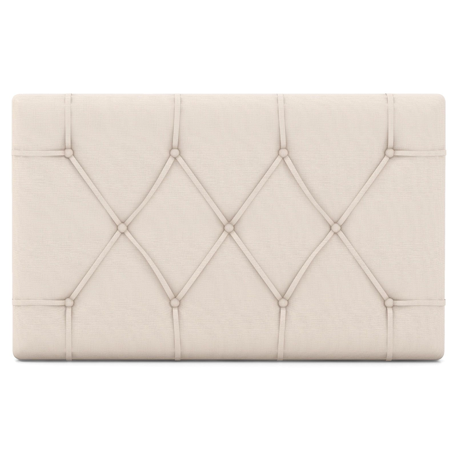 SlickBlue Twin Size Adjustable Upholstered Button Tufted Headboard