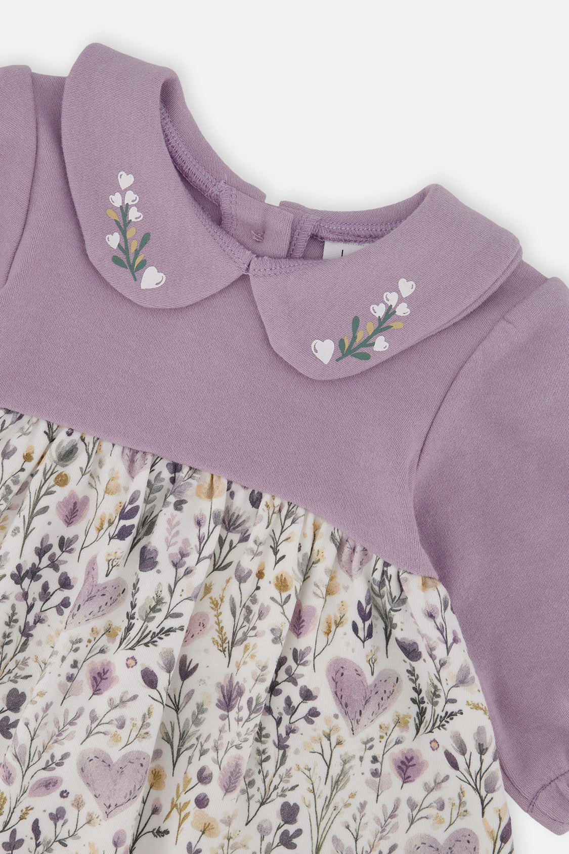 Deux par Girls Organic Cotton Dress and Legging Set with Heart Print