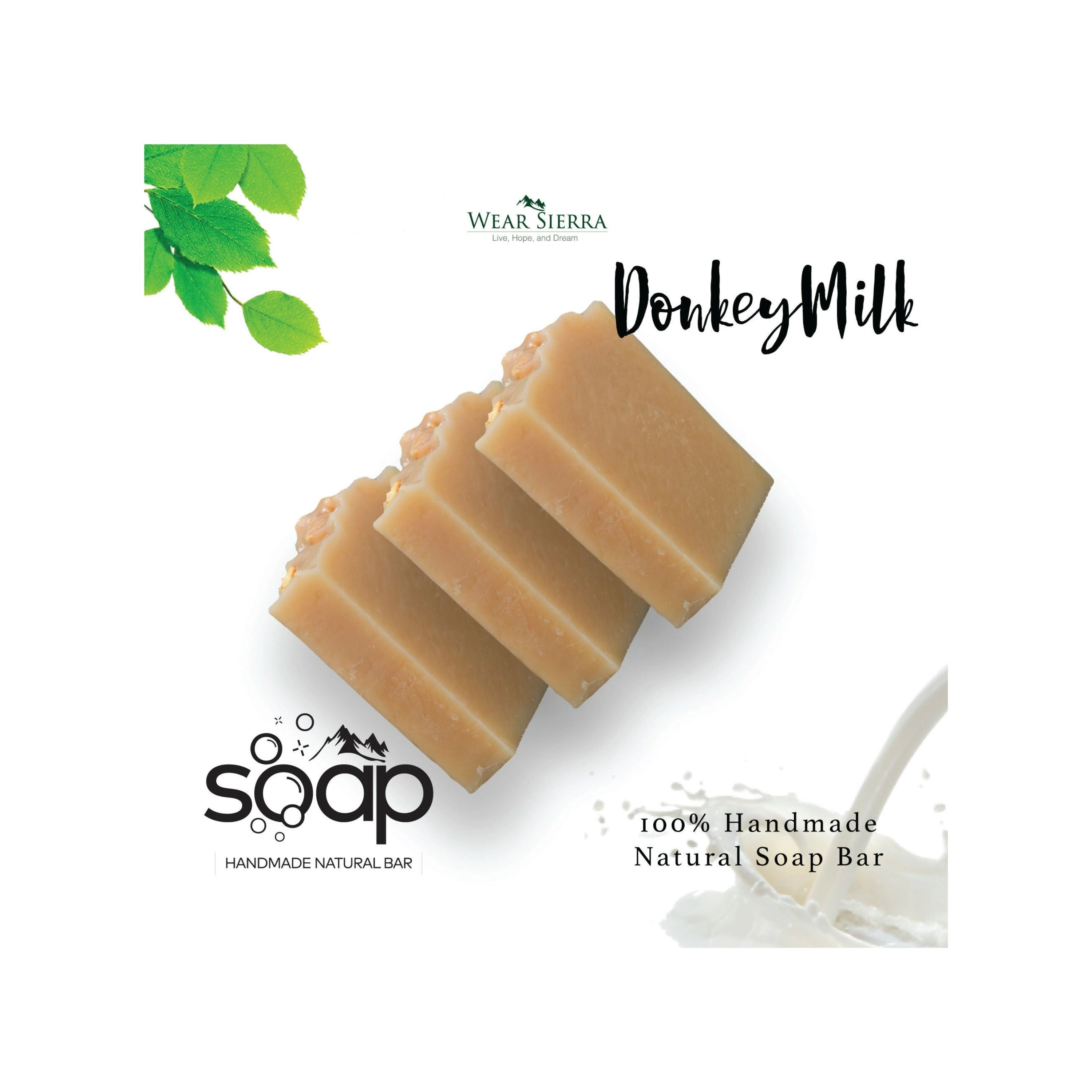 Wear Sierra Nourishing Donkey Milk Bar Soap Pack Of