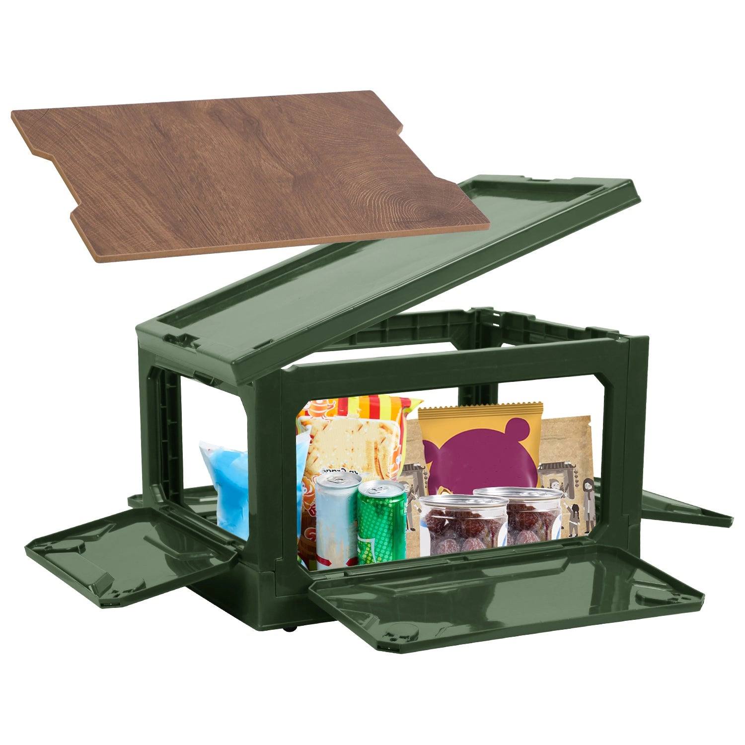 GBruno Collapsible Storage Bin With Cutting Board Lid