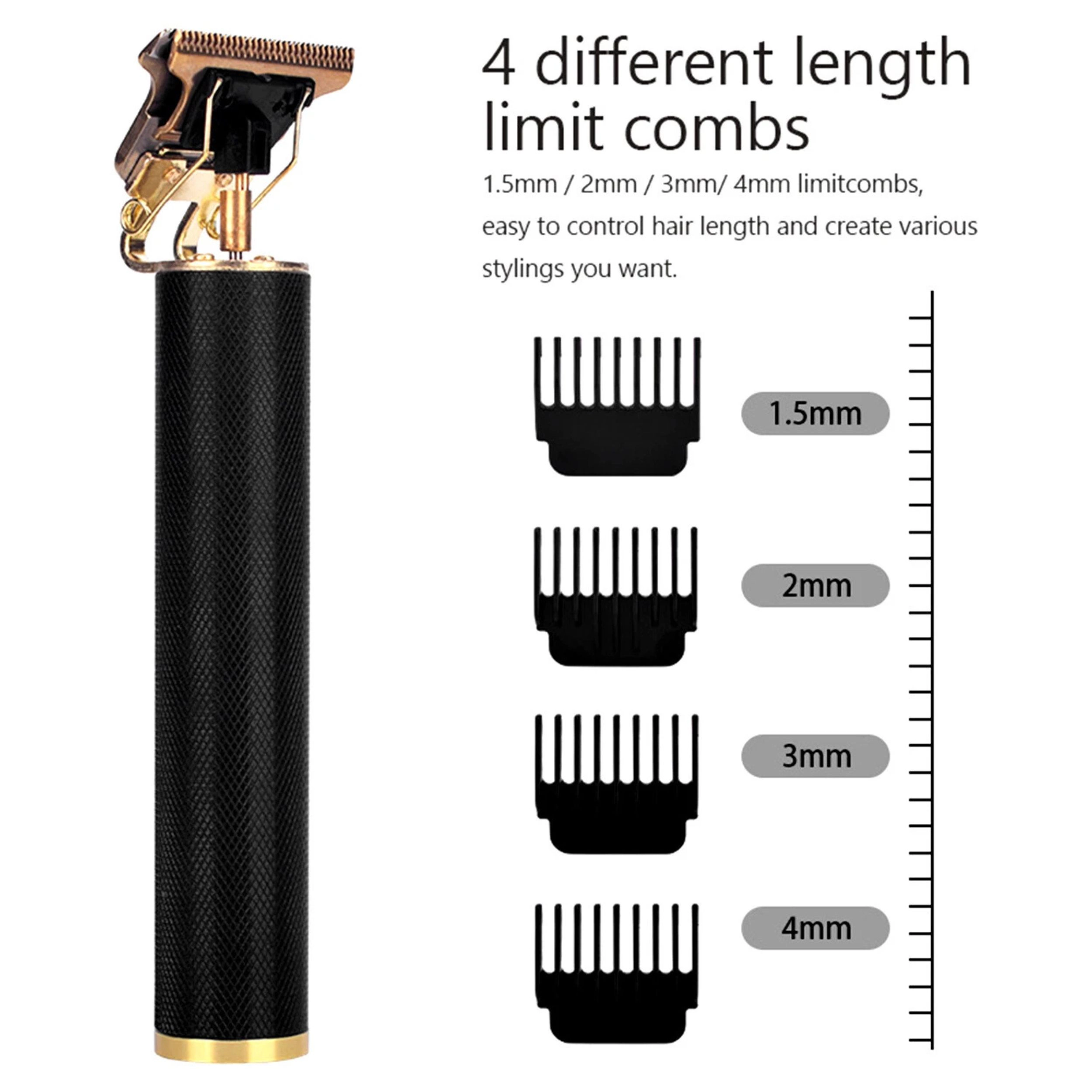 Home Collection Men Pro Zero Gapped Cordless Electric Hair Clipper and Trimmer