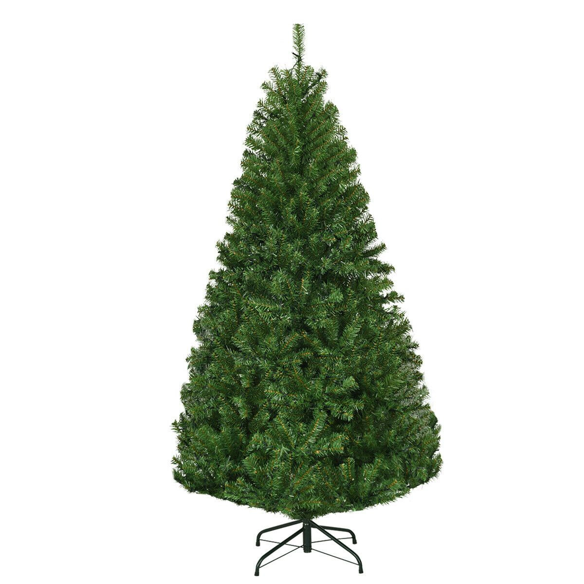 SlickBlue Pre-Lit Artificial Christmas Tree with Multi-Color LED Lights & PVC Branches