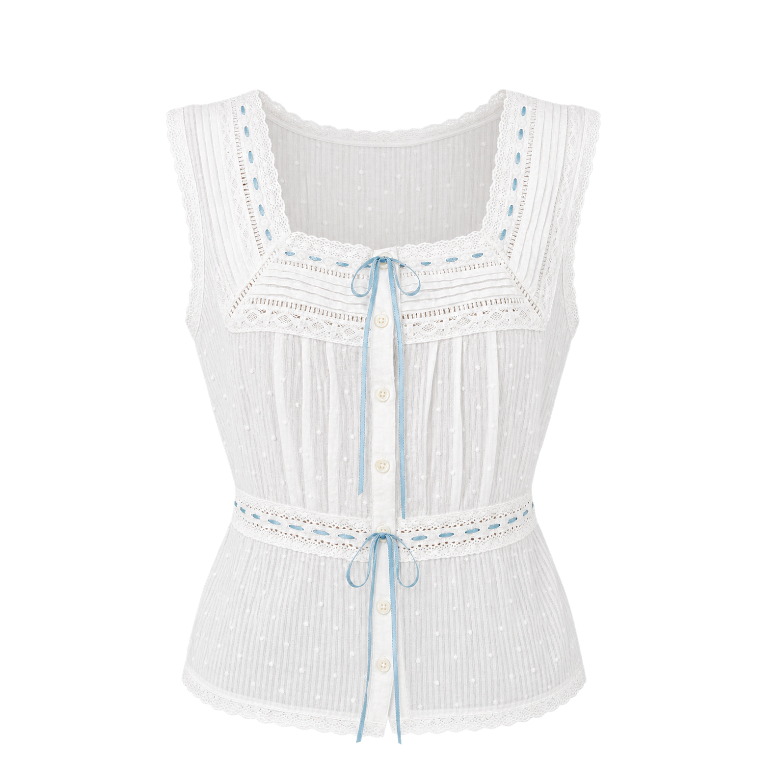 Rose & Nancy Women's Dora Ivory Lace Blouse