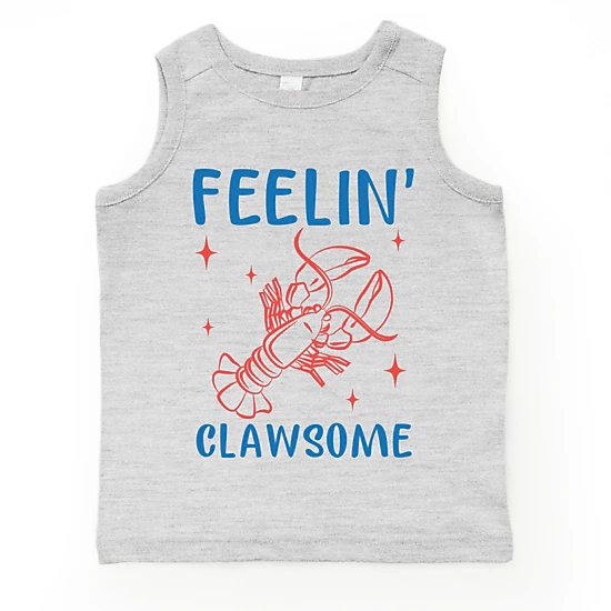 The Juniper Shop - Feelin' Clawsome Lobster - Toddler Graphic Tank
