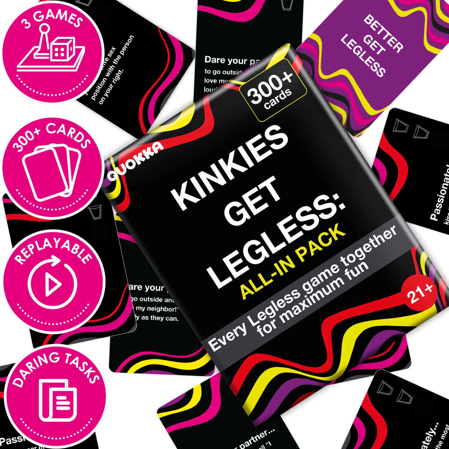 QUOKKA Card Game for Adults – Party with Conversation Challenges & Group Activities