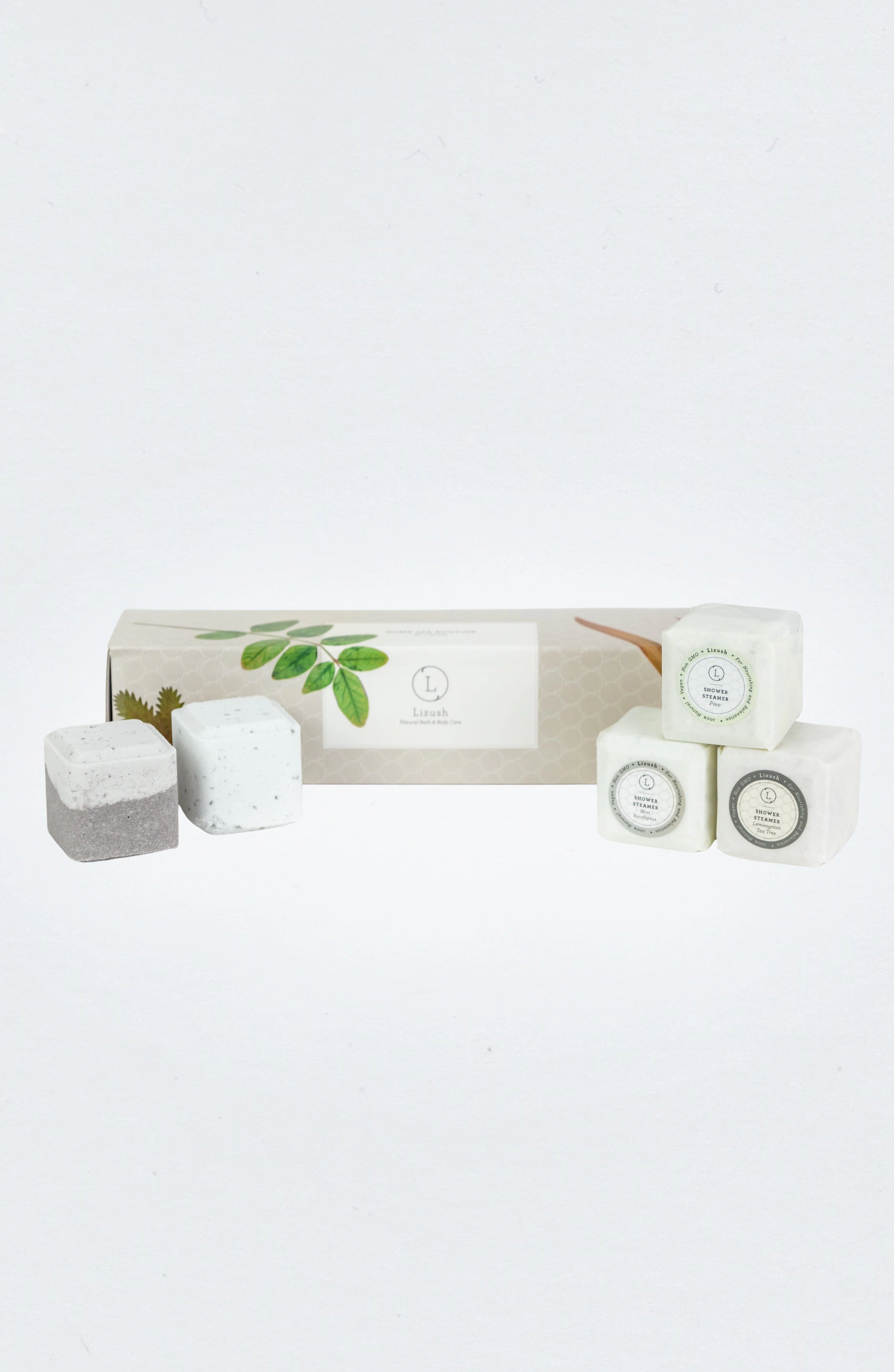 Lizush Earthy Shower Steamer Gift Set - 5 Aromatic Steamers-UNISEX