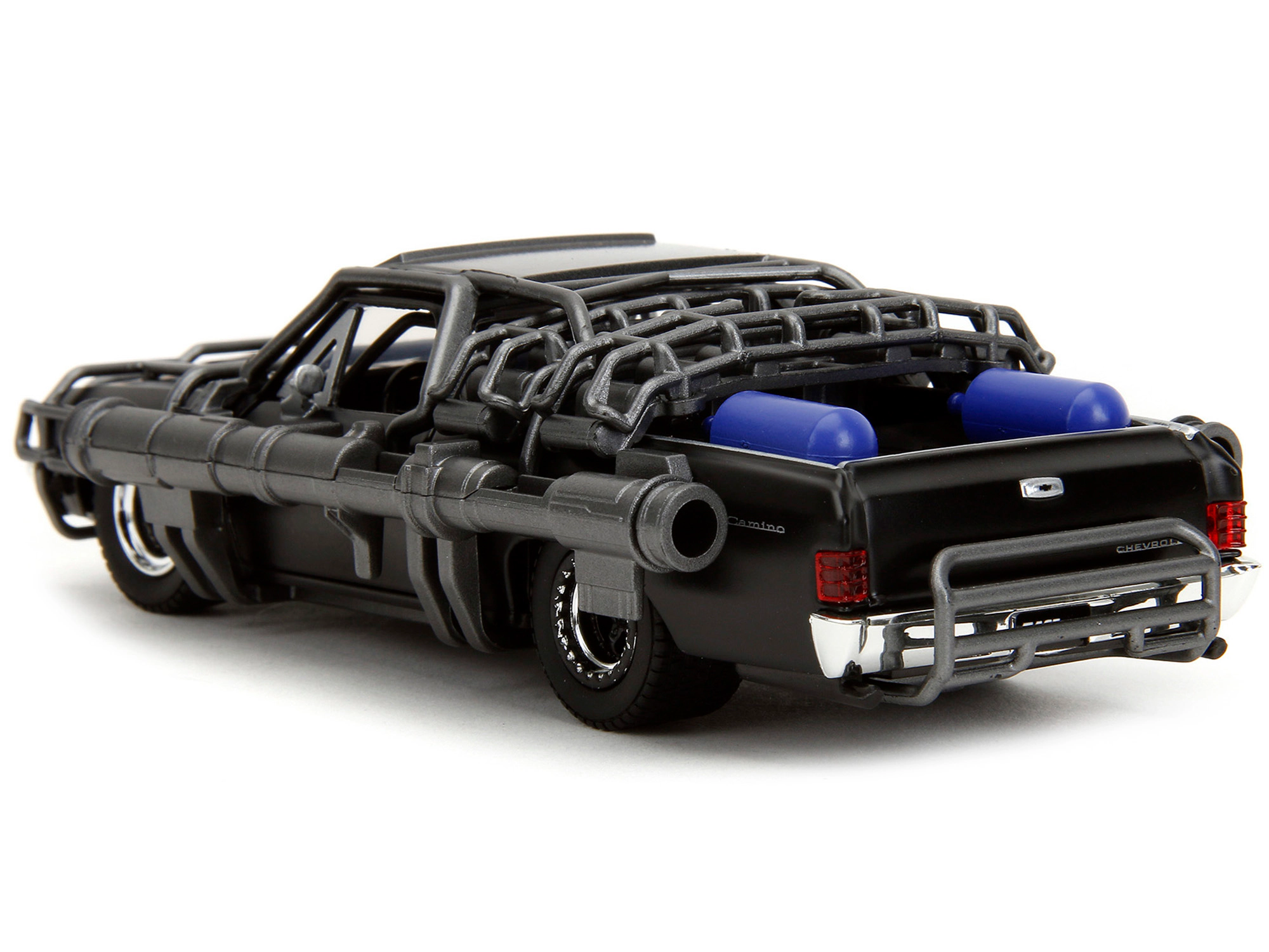 Jada 1967 Chevrolet El Camino with Cannons Matt Black "Fast X" (2023) Movie "Fast & Furious" Series 1/32