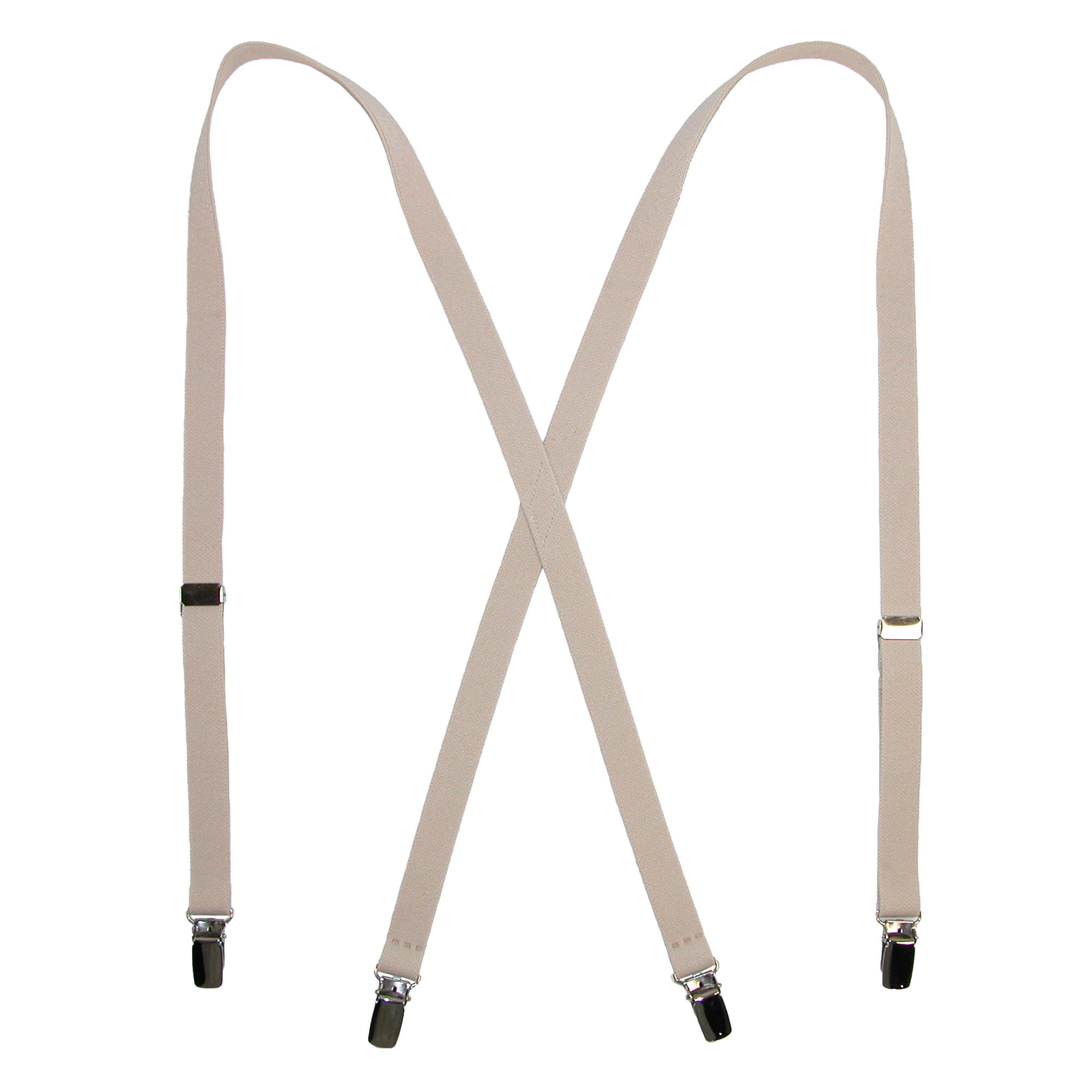 CTM Elastic .75 Inch Wide Undergarment Clip-End Suspenders