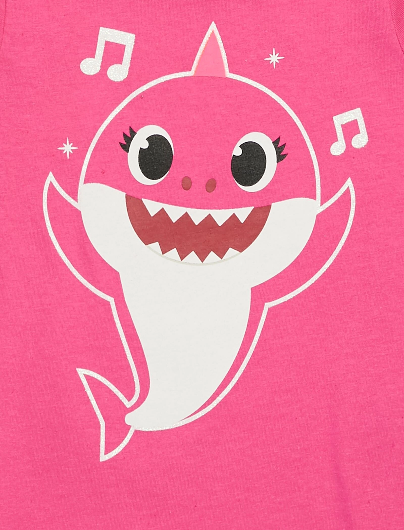 Pinkfong Baby Shark Girls' 3-Pack Glitter T-Shirts