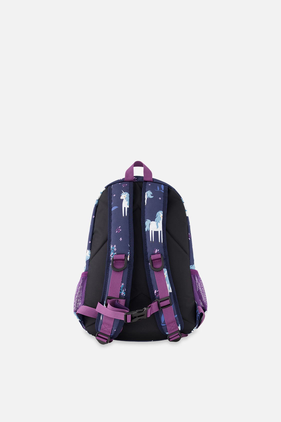 Deux par Deux Girls Unicorn Print Three-Compartment Preschool Backpack