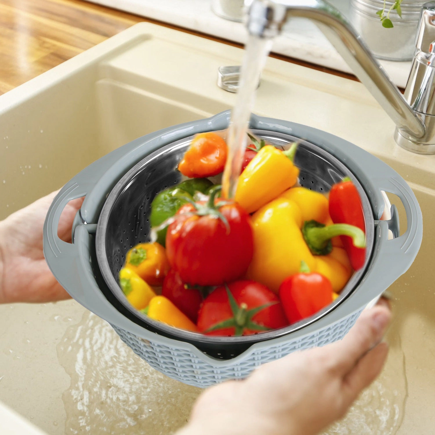 GBruno Stainless Steel Mixing Bowl With Grater Set