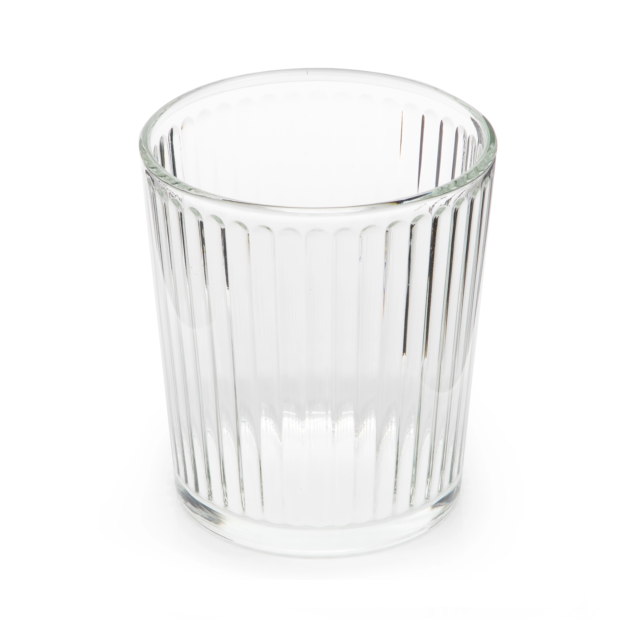 Gibson Home Great Foundations 12 Piece 13.5 Ounce Embossed Glass Double Old Fashion Set