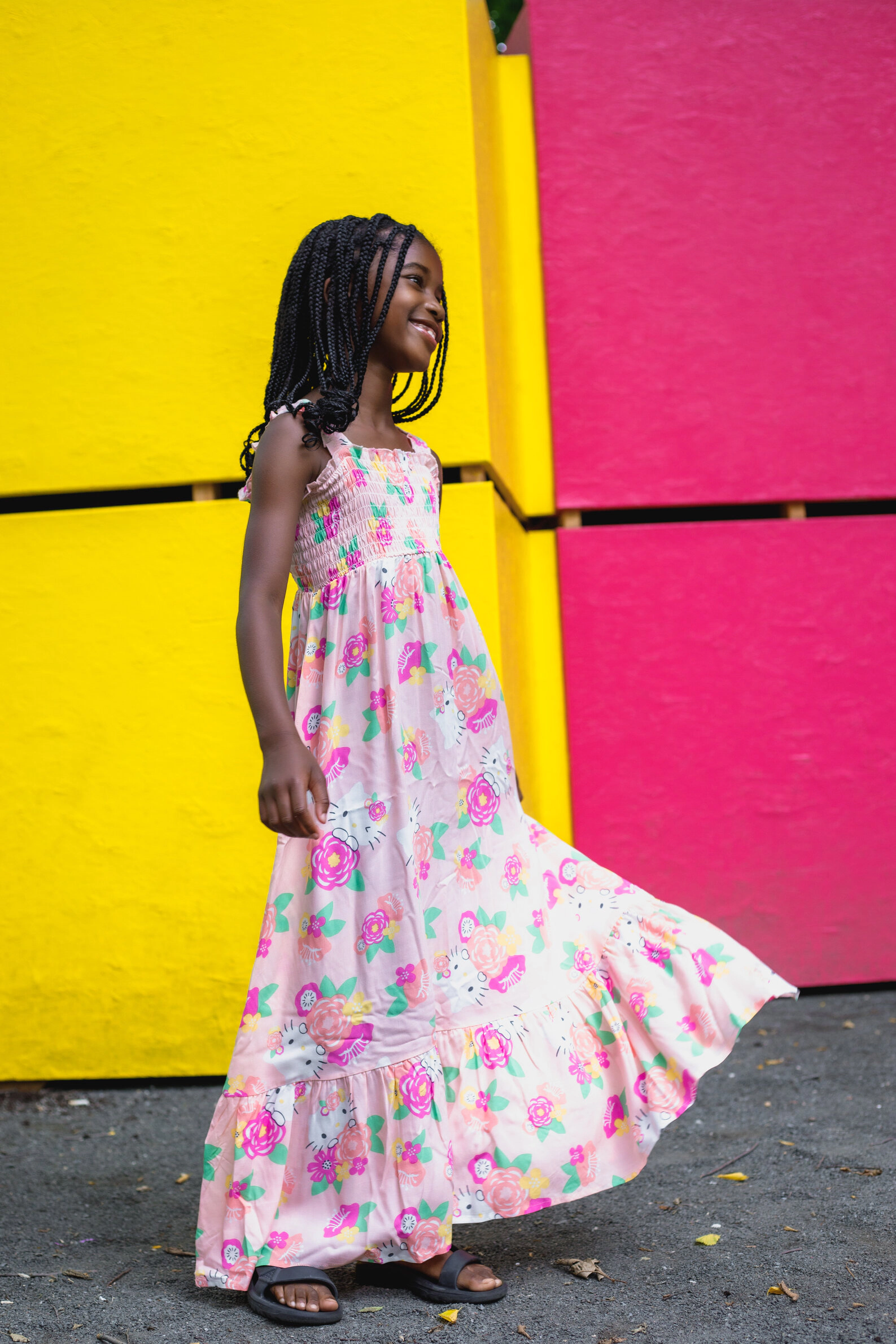Hello Kitty Girls' Sleeveless Maxi Dress