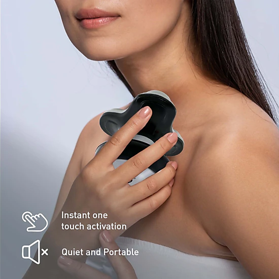 Pursonic Unisex Total Body Relaxation Bundle: Handheld Electric Sport Massager + Back Stretching Device