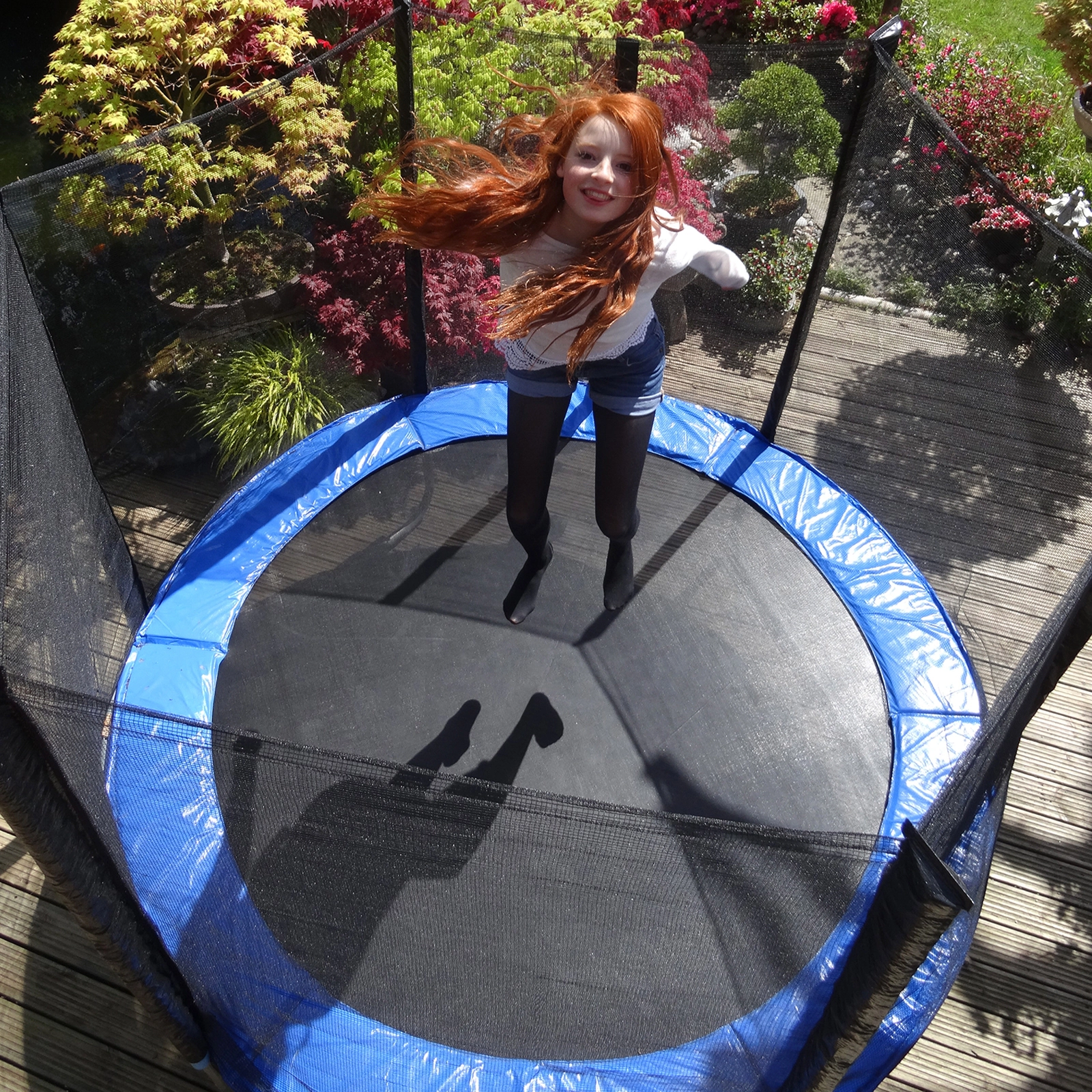 SUGIFT High-Elastic PP Replacement Trampoline Jumping Mat for 12-ft Round Frame 171-in Mat Diameter Black