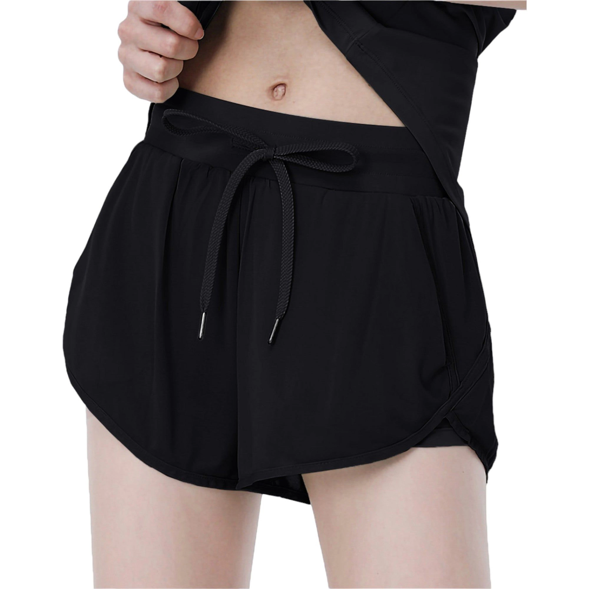Anna-Kaci Women's Yoga Running Sports Workout Gym Athletic Shorts with Pockets