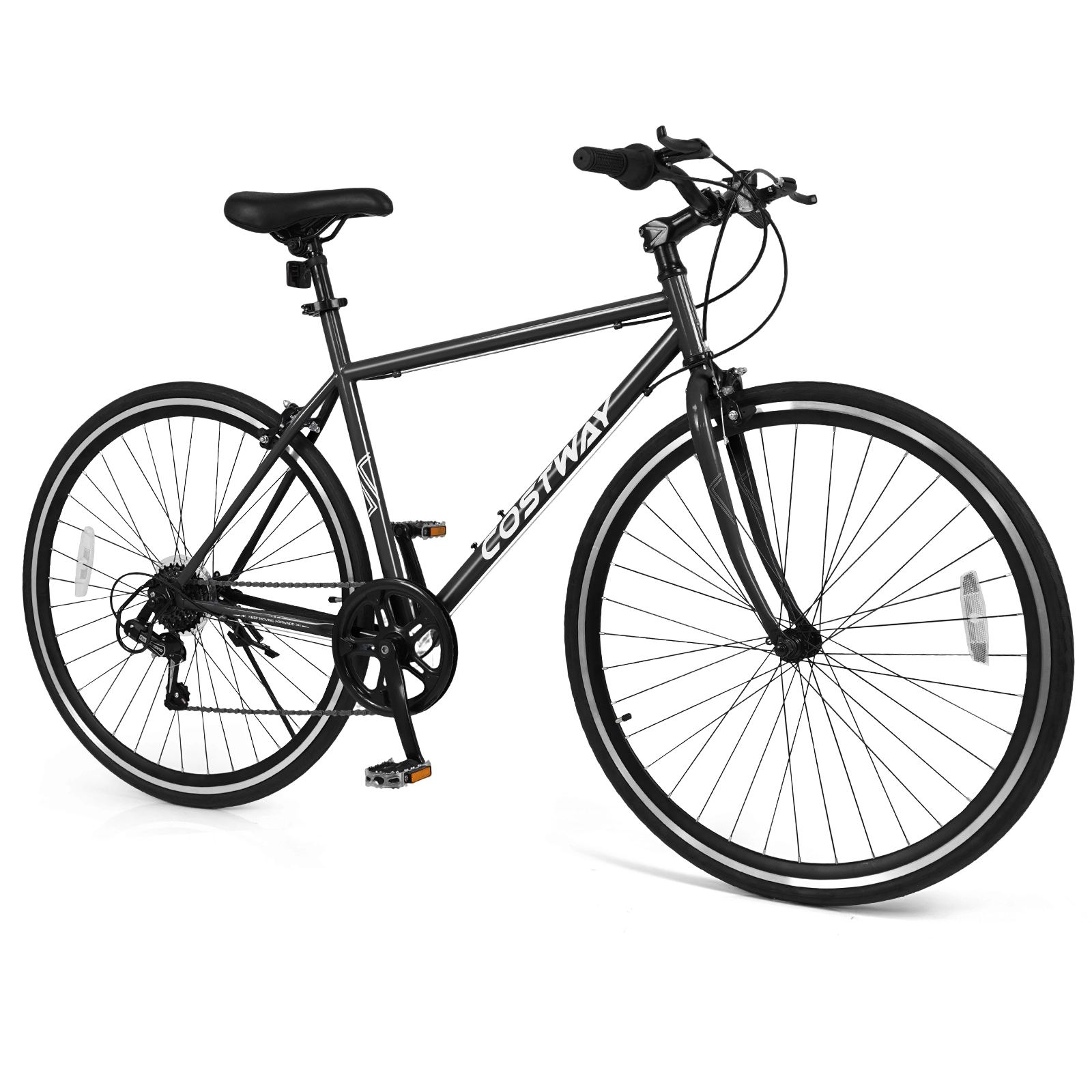 LJG Kids 26 Inch Mountain Bike Adjustable with 6-Speed and All-Terrain Rubber Wheels