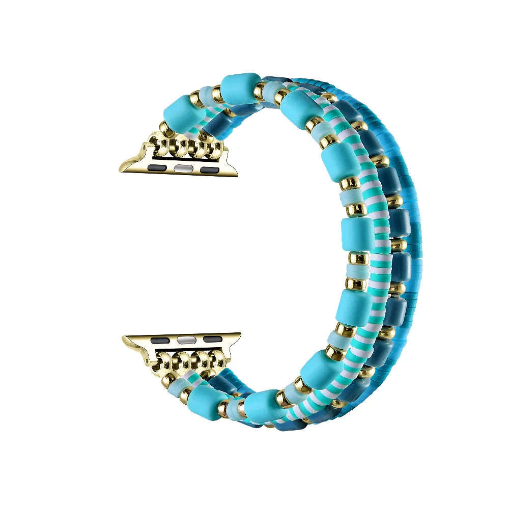 Posh Tech Womens Emily Beaded Band for Apple Watch