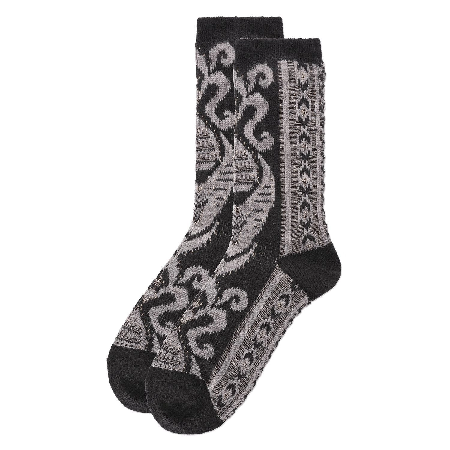 MeMoi Women's S-Swirl Super Comfi Soft-Fit Crew Sock