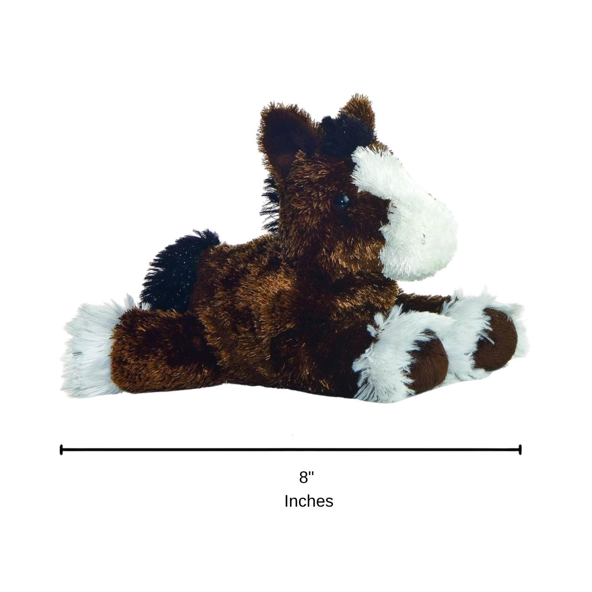 Aurora Mini Flopsie Clydes Clydesdale Horse 8-Inch Stuffed Animal