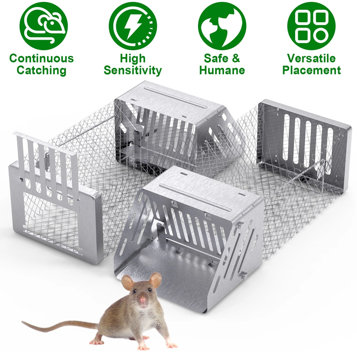GBruno Automatic Continuous Mouse Trap Cage 11 Cm