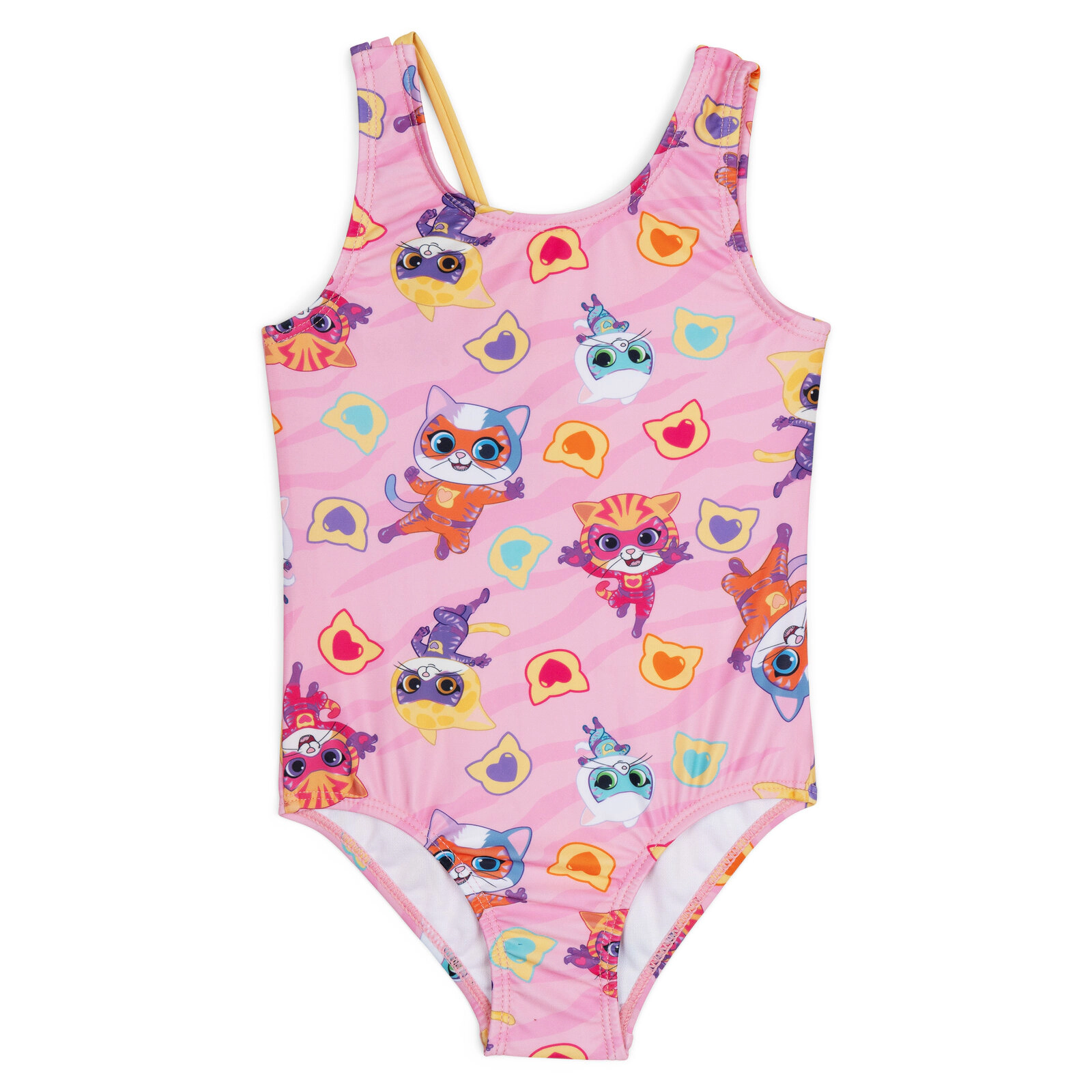 Disney Super Kitties Girls' Sleeveless One Piece Bathing Suit