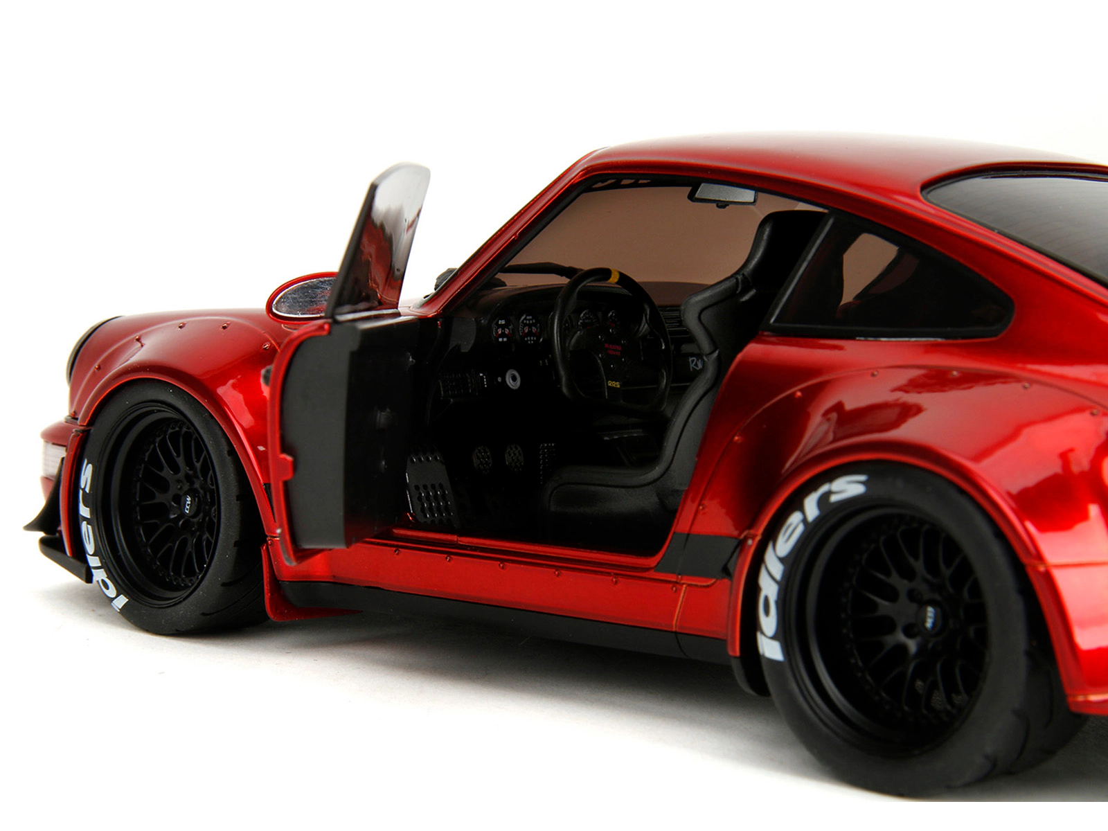 Jada RWB Body Kit Red Metallic with Black Stripes "Pink Slips" Series 1/18 Diecast Model Car by Jada
