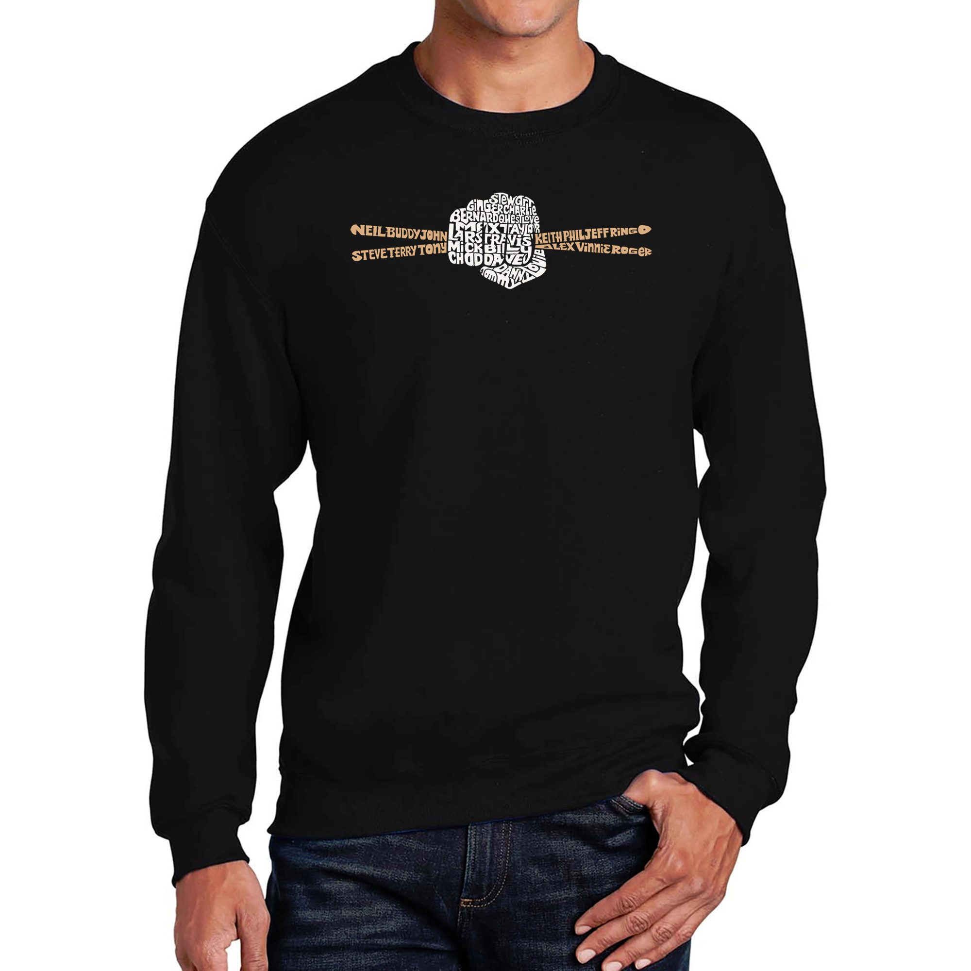 LA Pop Art John 3:16 - Men's Word Crewneck Sweatshirt