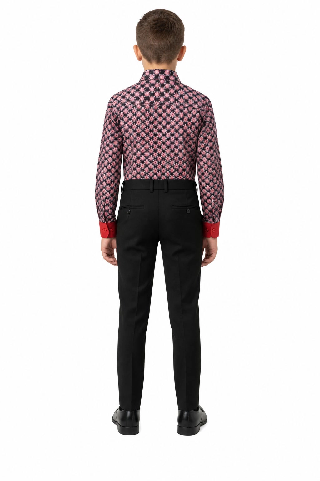 Elie Balleh Boys Slim Fit Printed Button-Down Shirt